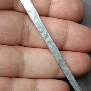 Srebrna igla za kosu, aluminijumski štapić za kosu, unikat, ručni rad